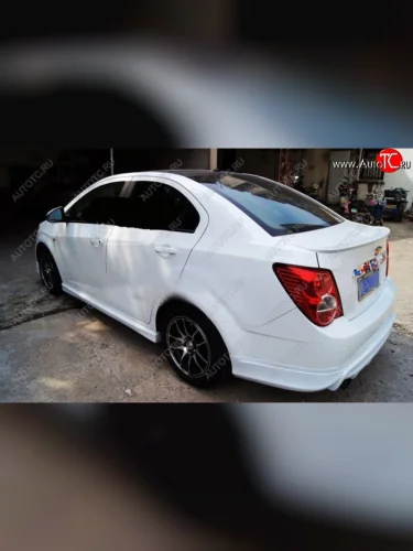 Лип спойлер CT Chevrolet Aveo T300 седан (2011-2015)