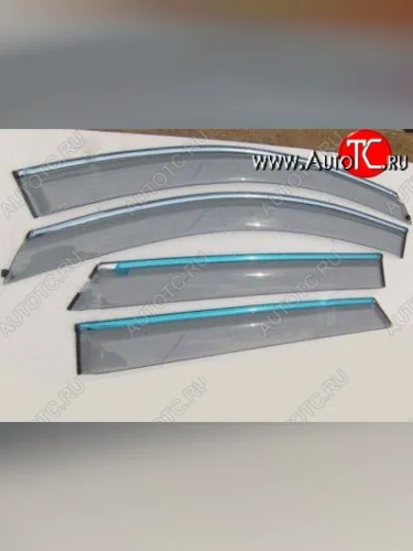 Комплект дефлекторов окон (ветровиков) 4 шт. СТ JAC S5 дорестайлинг (2013-2019)