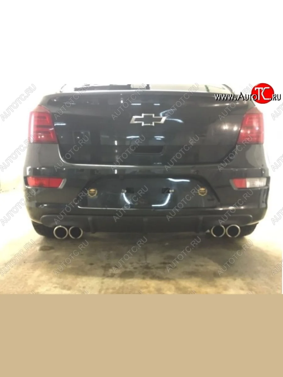 Диффузор заднего бампера CT Chevrolet Cruze J305 хэтчбек дорестайлинг (2009-2012) (Неокрашенная)  в Керчи Республика Крым