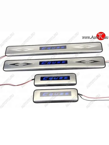 Накладки на порожки автомобиля СТ Chevrolet Cruze HR51S,HR81S хэтчбек (Япония) (2001-2008)