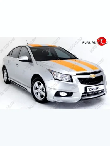 Накладка на передний бампер Extrime Chevrolet Cruze J308 универсал рестайлинг (2012-2015)