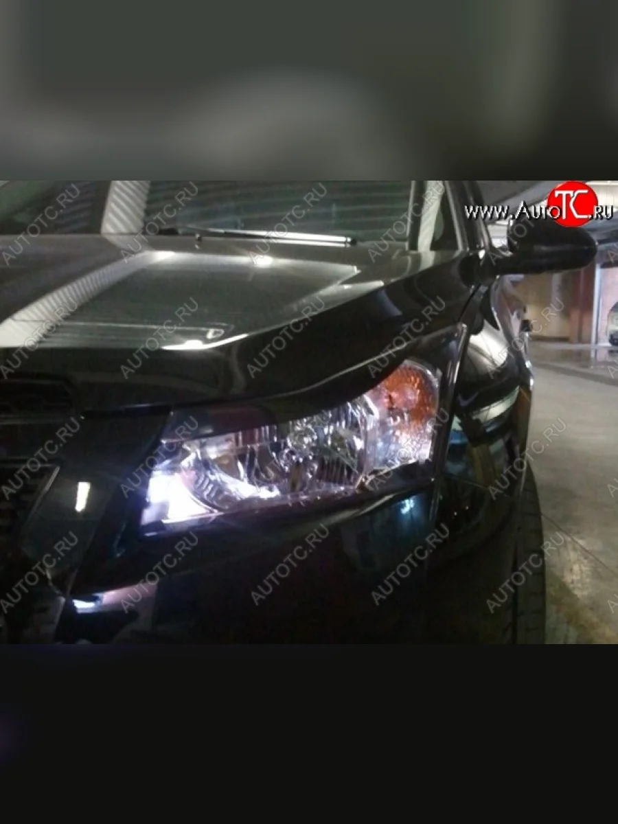 Реснички на фары CT Chevrolet Cruze J308 универсал рестайлинг (2012-2015) (Неокрашенные)  в Самаре Самарской области