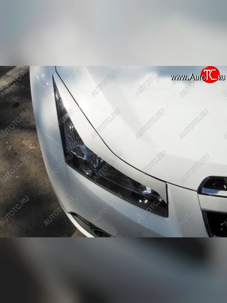 Реснички на фары RS-style Chevrolet Cruze J308 универсал рестайлинг (2012-2015) (Неокрашенные)  в Самаре Самарской области