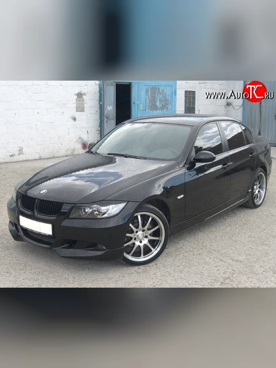 Накладка переднего бампера AC Shnitzer  BMW 3 серия (2004-2008) E90 (Неокрашенная)  в Самаре Самарской области