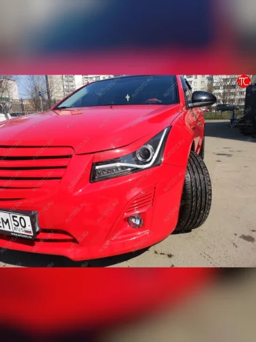 Реснички на фары Tuning-Sport v2 Chevrolet Cruze ( J300,  J305) (2009-2015) седан дорестайлинг, хэтчбек дорестайлинг, седан рестайлинг, хэтчбек рестайлинг