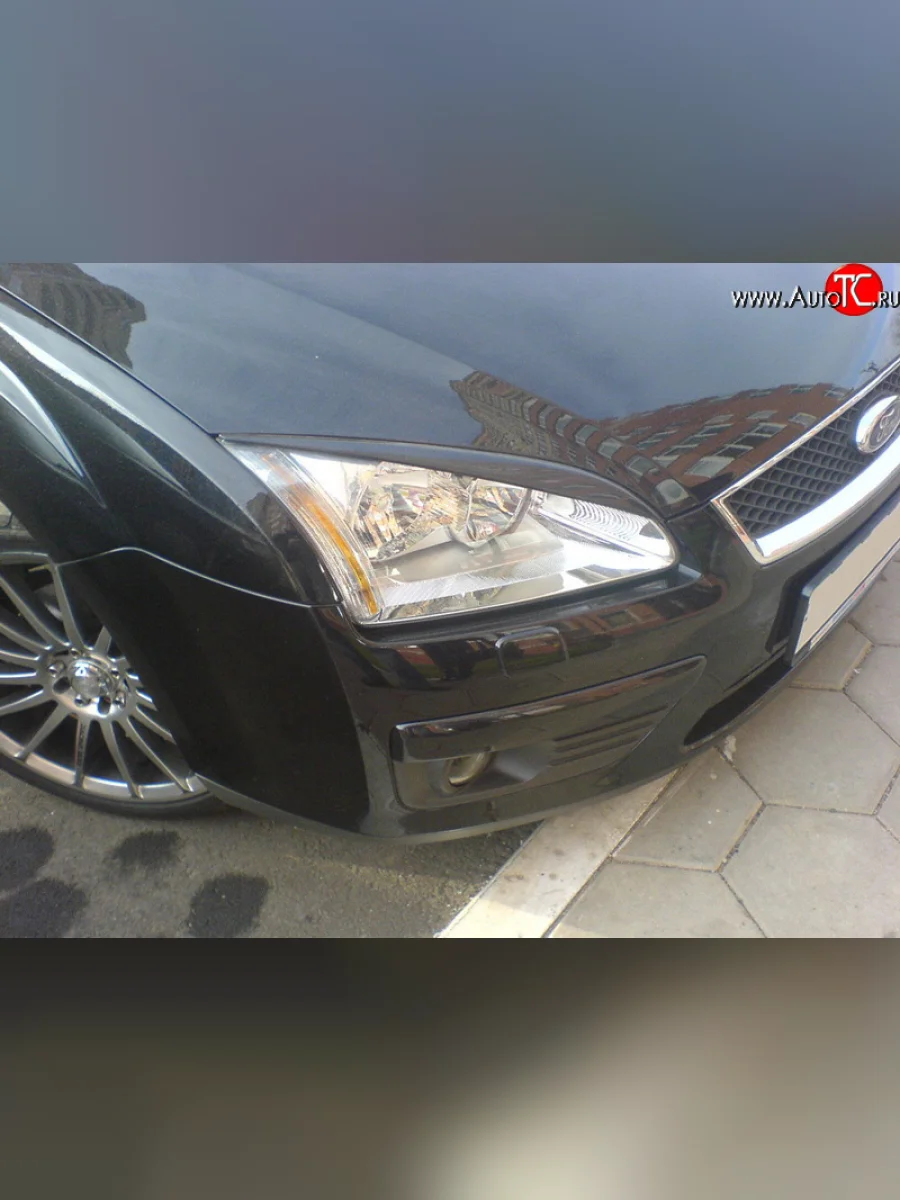 Реснички FF Ford Focus 2 хэтчбэк 5 дв. дорестайлинг (2004-2008) (Неокрашенные)  в Керчи Республика Крым
