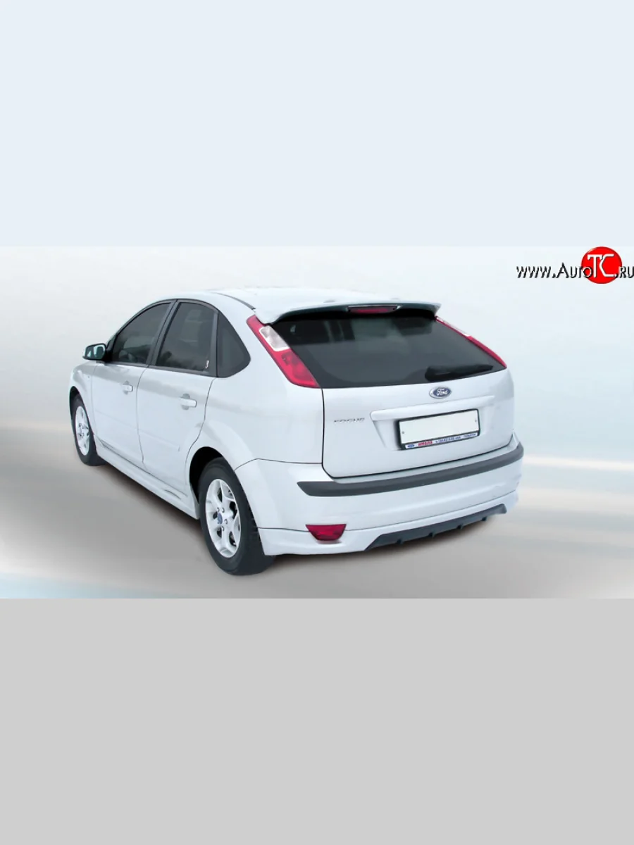 Накладка заднего бампера FT  Ford Focus (2004-2008) 2 (Неокрашенная)  с доставкой в г. Керчь