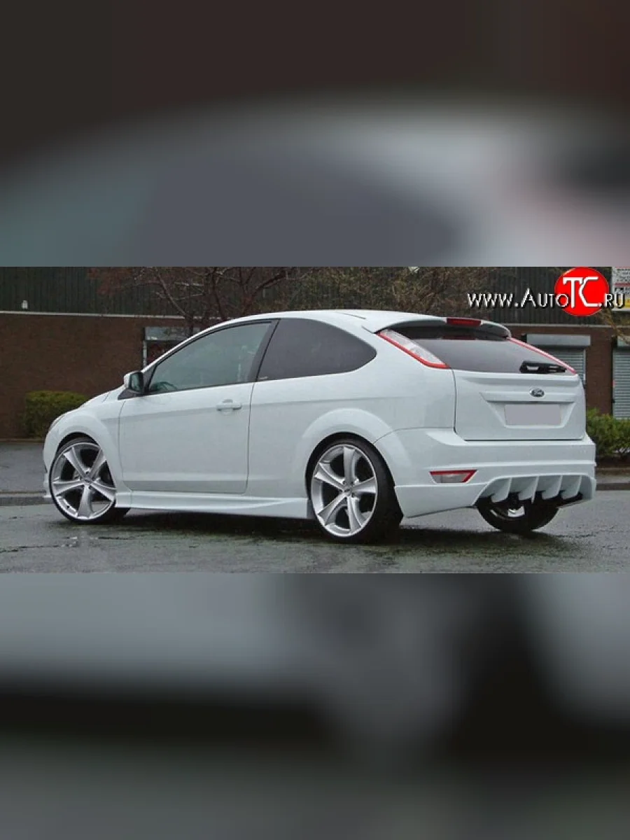 Накладка заднего бампера Loder 1899 Ford Focus 2 хэтчбэк 5 дв. рестайлинг (2007-2011) (Неокрашенная)  с доставкой в г. Керчь