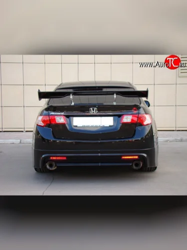 Юбка заднего бампера MUGEN Honda Accord 8 CU седан дорестайлинг (2008-2011)