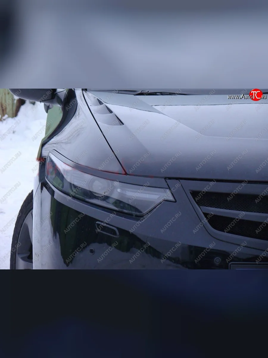 Реснички на фары Tuning-Sport Honda Accord 8 CU седан дорестайлинг (2008-2011) (Неокрашенные)  в Керчи Республика Крым