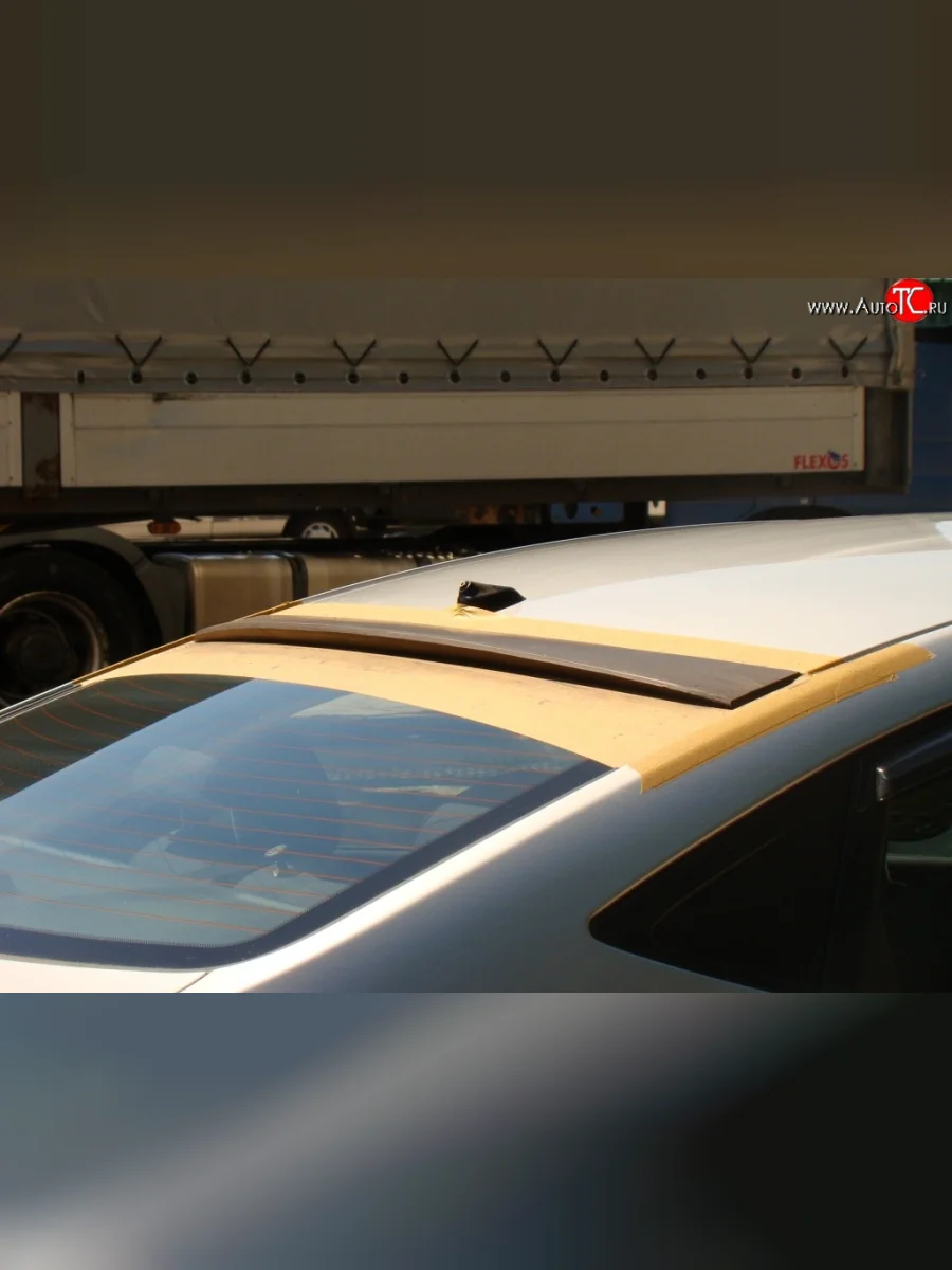 Козырёк на заднее лобовое стекло Sport  Hyundai Solaris (2010-2017) RBr (Неокрашенный)  с доставкой в г. Керчь