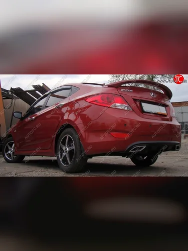 Спойлер Tuning-Sport Hyundai Solaris  RBr (2010-2017) седан дорестайлинг, седан рестайлинг