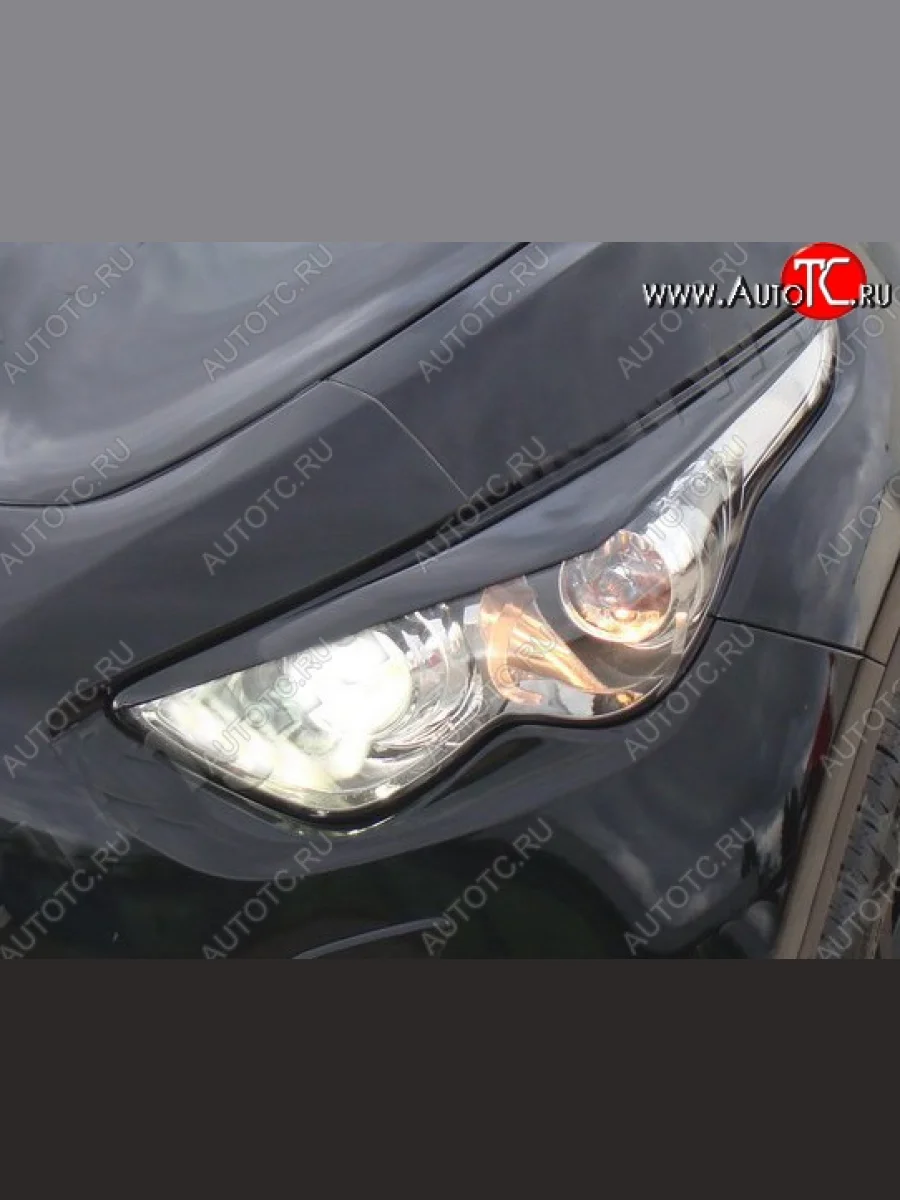 Реснички на фары Tuning-Sport v2  INFINITI FX35 (2008-2011) S51 (Неокрашенные)  с доставкой в г. Пермь