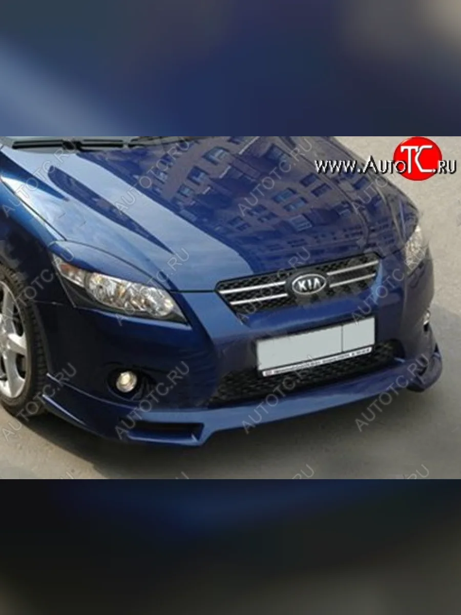 Реснички на фары (дорестайлинг) Tuning-Sport  KIA Ceed (2006-2010) 1 ED (Неокрашенные)  с доставкой в г. Пермь
