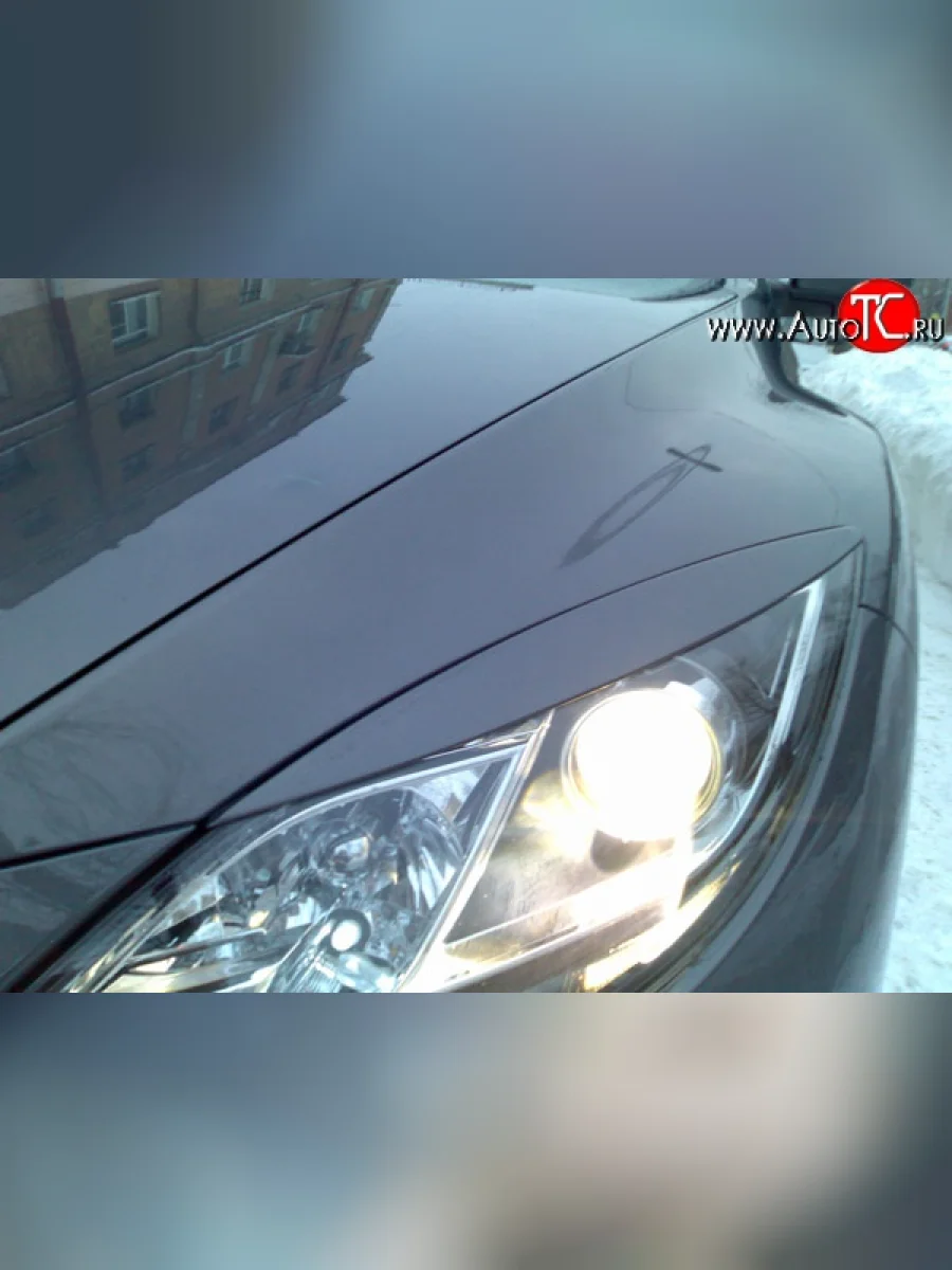 Реснички EX-Style  Mazda 6 (2007-2012) GH (Неокрашенные)  с доставкой в г. Керчь