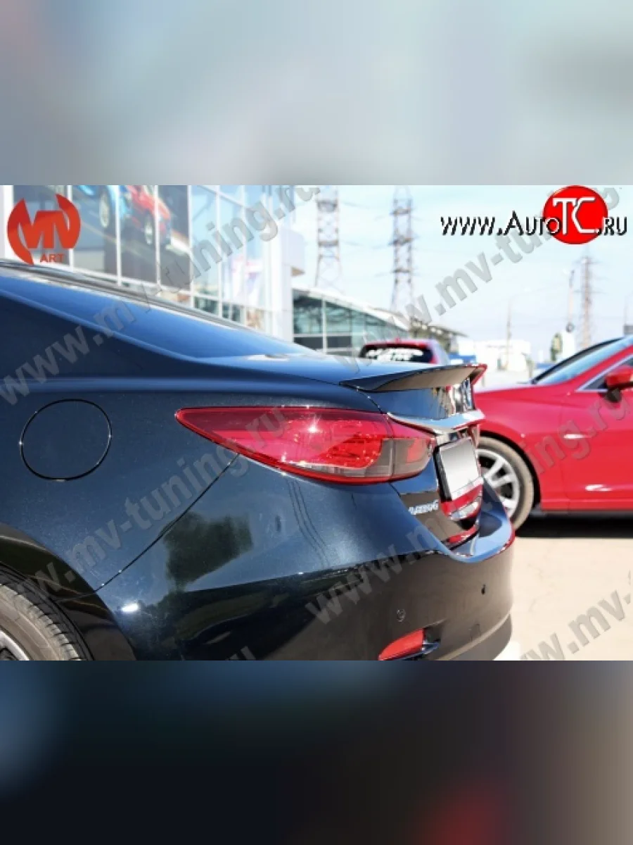 Лип спойлер Boomer Design Mazda 6 GJ дорестайлинг седан (2012-2015) (Неокрашенный)  в Самаре Самарской области