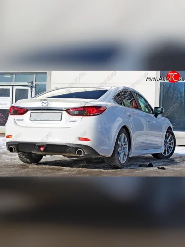 Диффузор заднего бампера Sport v1 Mazda 6  GJ (2015-2018) 1-ый рестайлинг седан