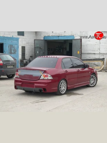 Задний бампер Evo Mitsubishi Lancer  9 CS (2003-2009) седан 1-ый рестайлинг, седан 2-ой рестайлинг