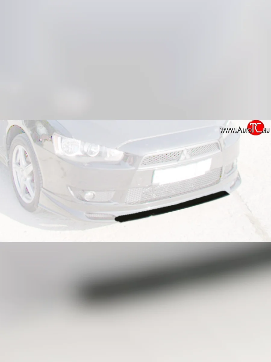 Планка накладки переднего бампера Zodiak Mitsubishi Lancer 10 CY седан рестайлинг (2011-2017) (Неокрашенная)  с доставкой в г. Керчь