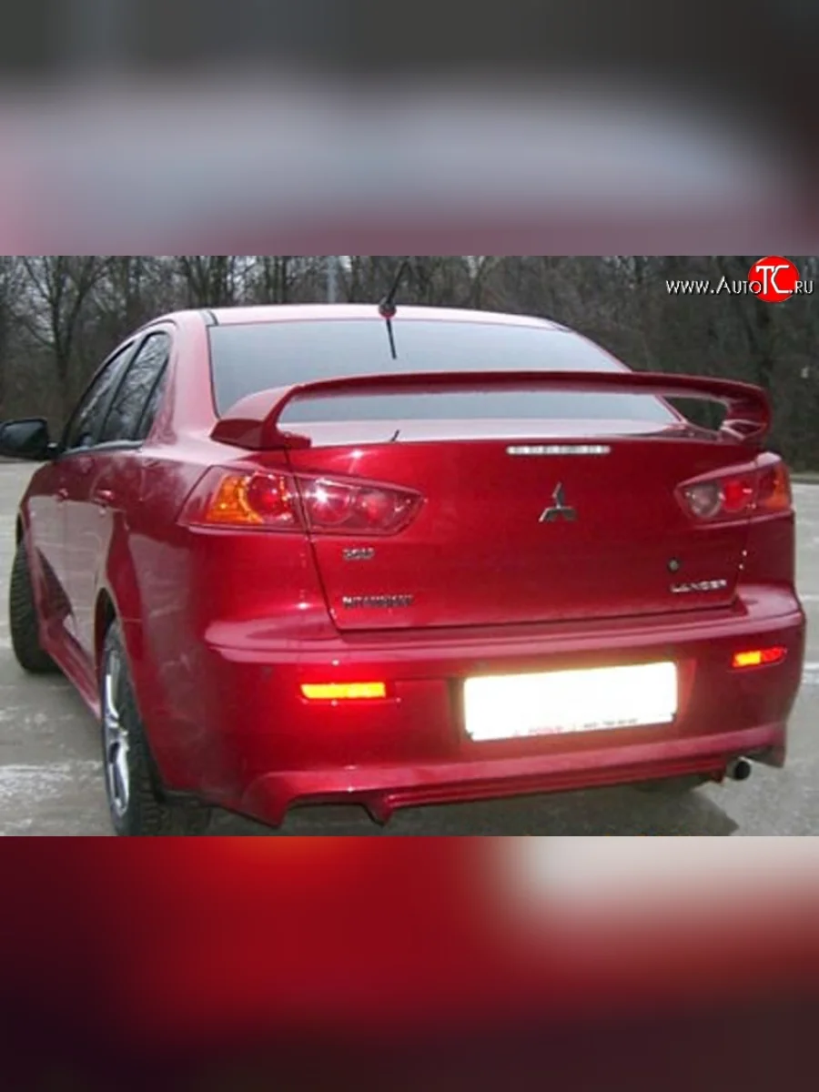 Спойлер Zodiak Mitsubishi Lancer 10 CY седан рестайлинг (2011-2017) (Неокрашенный)  в Керчи Республика Крым
