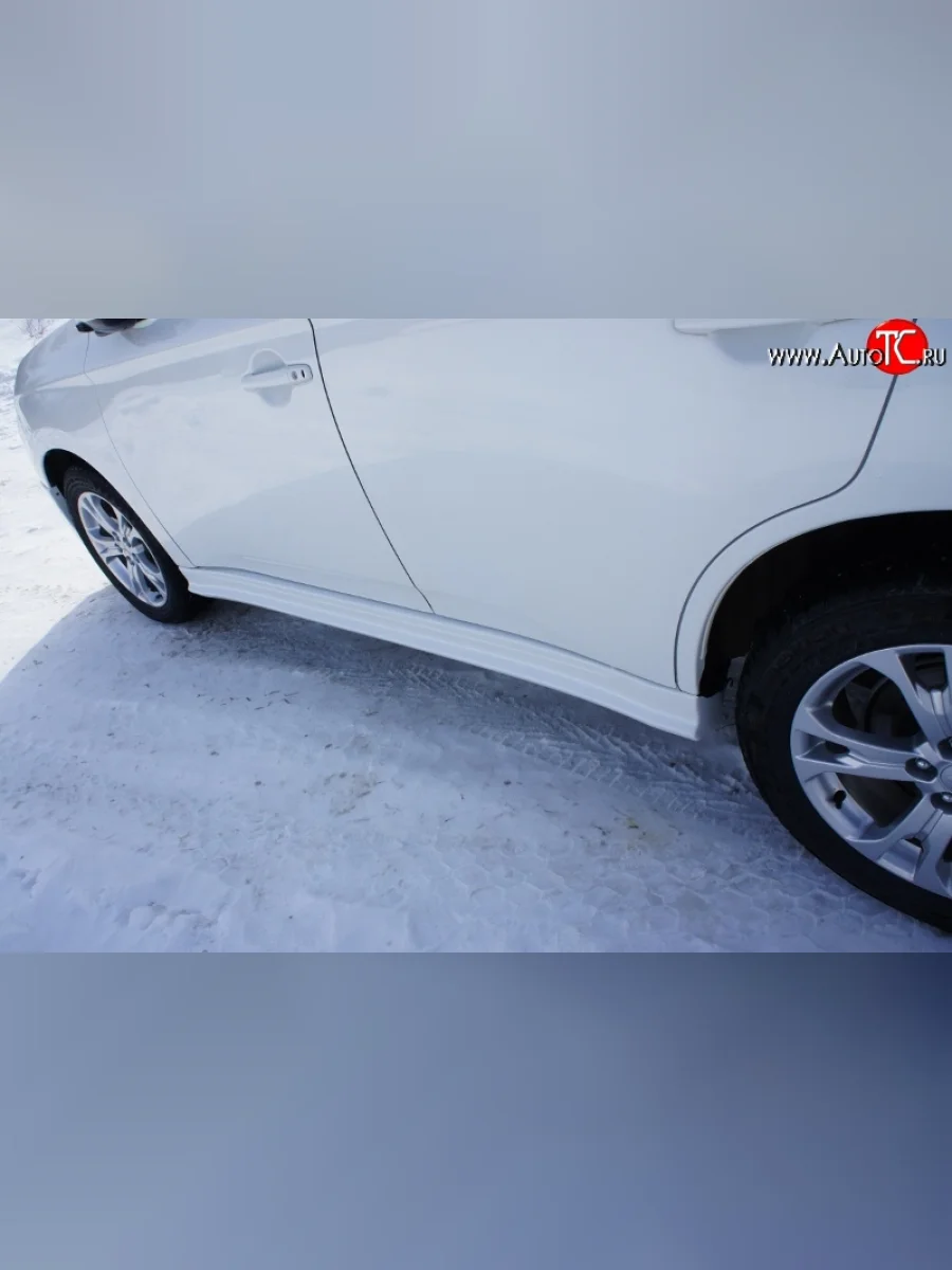 Пороги накладки Broomer Design Mitsubishi Outlander GF дорестайлинг (2012-2014) (Неокрашенные)  в Перми Пермском крае