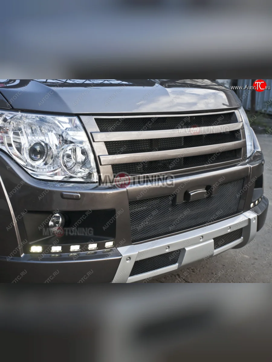 Решётка радиатора BROOMER Design  Mitsubishi Pajero (2006-2015) 4 V90, 4 V80 (Неокрашенная)  в Керчи Республика Крым