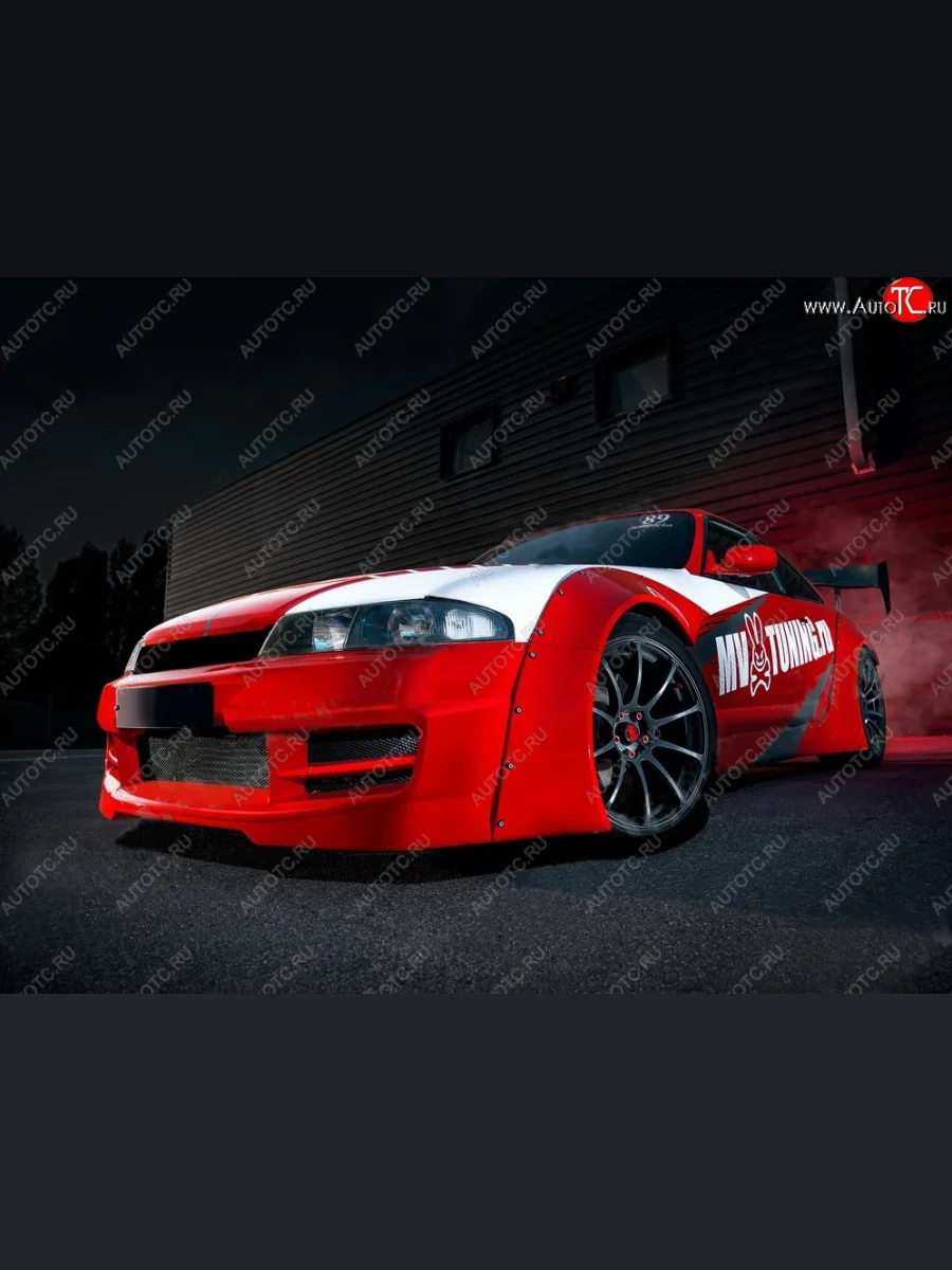 Передний бампер Rocket Banny Nissan Skyline R33 (1993-1998) (Неокрашенный)  в Самаре Самарской области