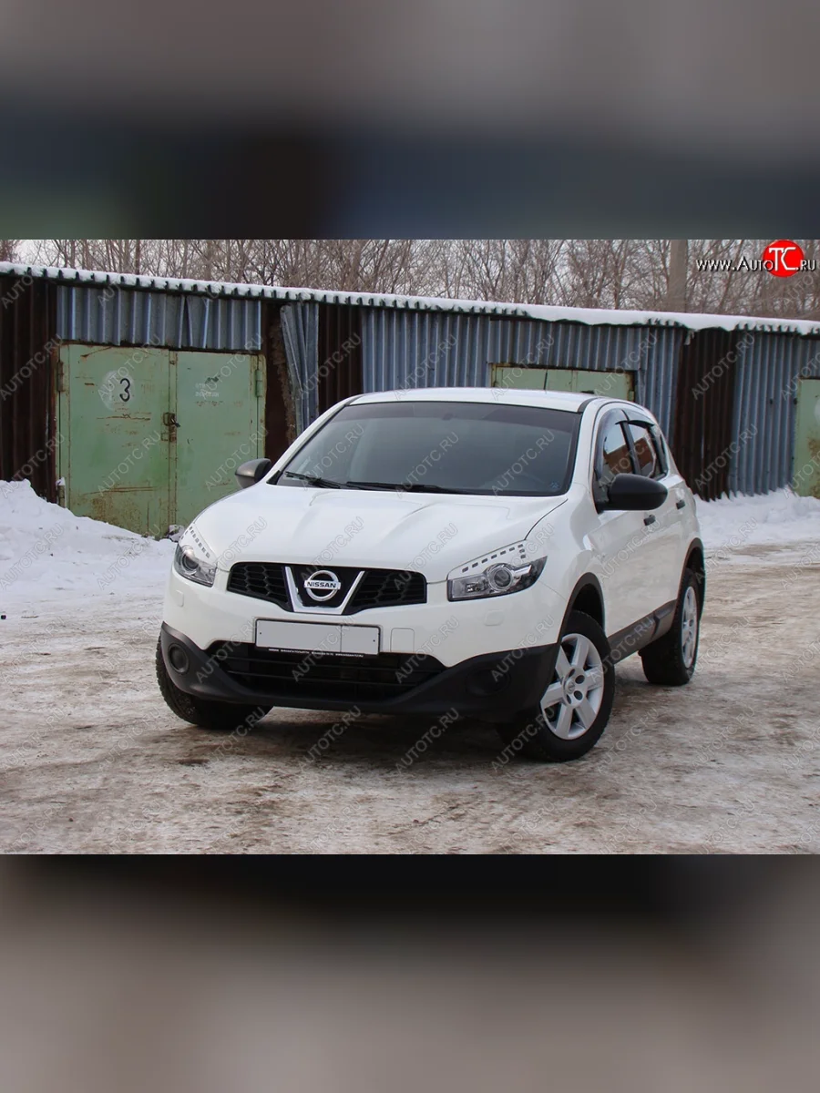 Реснички на фары Tuning-Sport Nissan Qashqai 1 J10 рестайлинг (2010-2013) (Неокрашенные)  в Перми Пермском крае