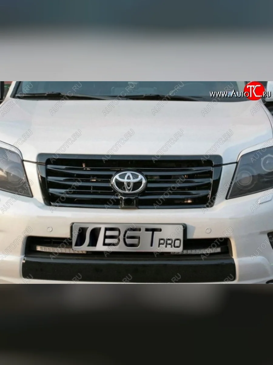 Решётка радиатора ELFORD Style (под камеру) Toyota Land Cruiser Prado J150 дорестайлинг (2009-2013) (Неокрашенная)  в Перми Пермском крае