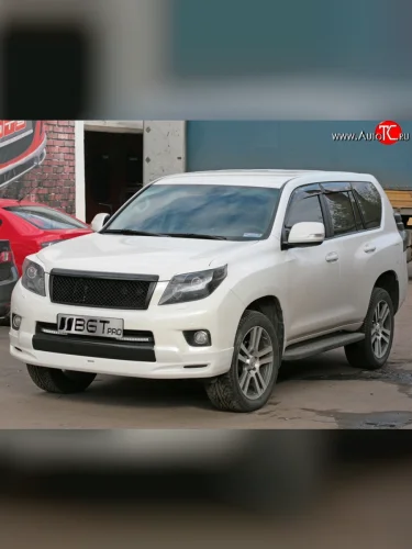 Накладка LX Mode на передний бампер Toyota Land Cruiser Prado  J150 (2009-2013) дорестайлинг