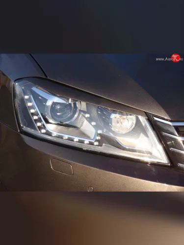 Реснички Sport на фары Volkswagen Passat  B7 (2010-2015) седан, универсал
