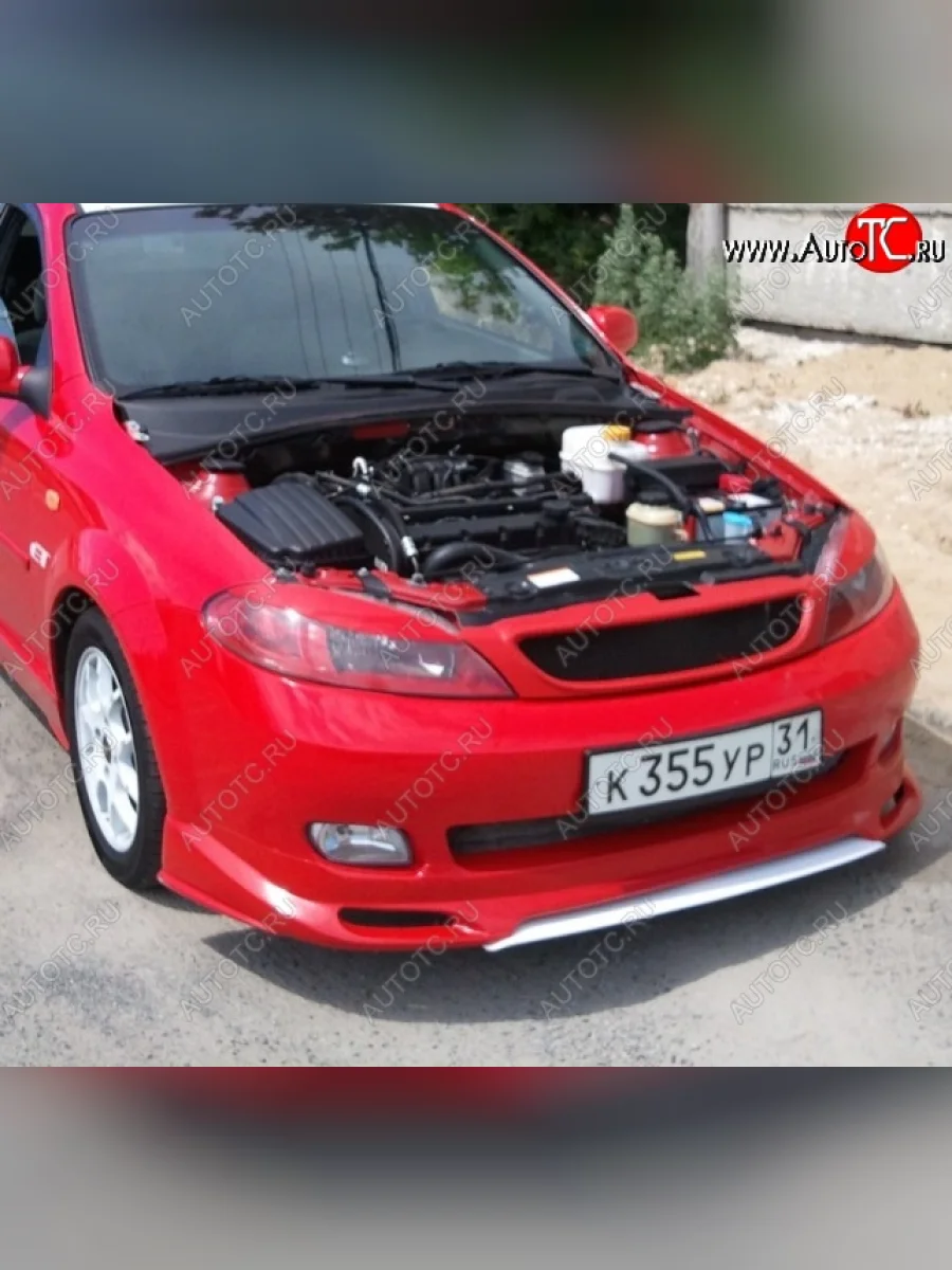 Нижняя планка для накладки переднего бампера CT 1 Chevrolet Lacetti хэтчбек (2002-2013) (Неокрашенная)  в Перми Пермском крае