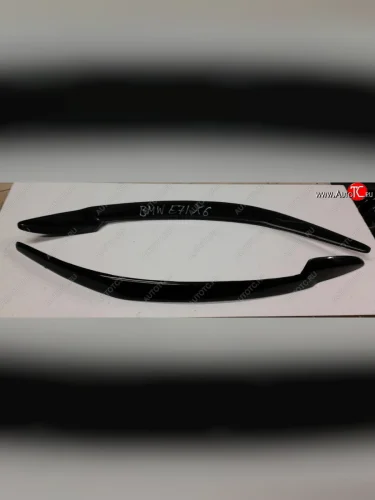 Реснички на фары ABS BMW X6 E71 рестайлинг (2012-2014)