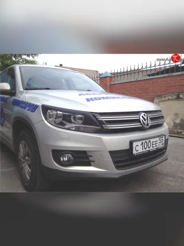 Реснички Sport на фары Volkswagen Tiguan NF рестайлинг (2011-2017)