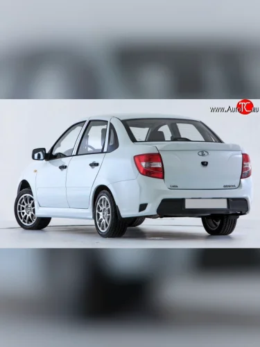 Задний бампер GTS Лада ВАЗ Гранта  2190 (2011-2017) седан  дорестайлинг