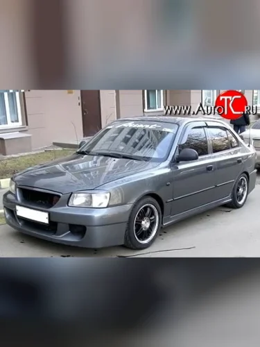 Передний бампер ATH-classic Hyundai Accent 2 LC седан дорестайлинг (ТагАЗ) (1999-2012)