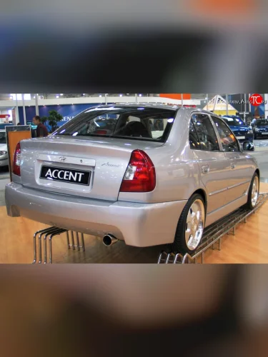 Задний бампер ATH-classic Hyundai Accent 2 LC седан дорестайлинг (ТагАЗ) (1999-2012)