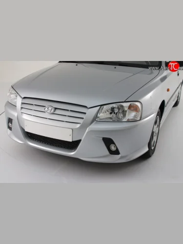 Передний бампер Классик Hyundai Accent 2 LC седан дорестайлинг (ТагАЗ) (1999-2012)