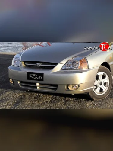 Передний бампер TYG KIA Rio  1 DC (2002-2005) рестайлинг седан, рестайлинг универсал