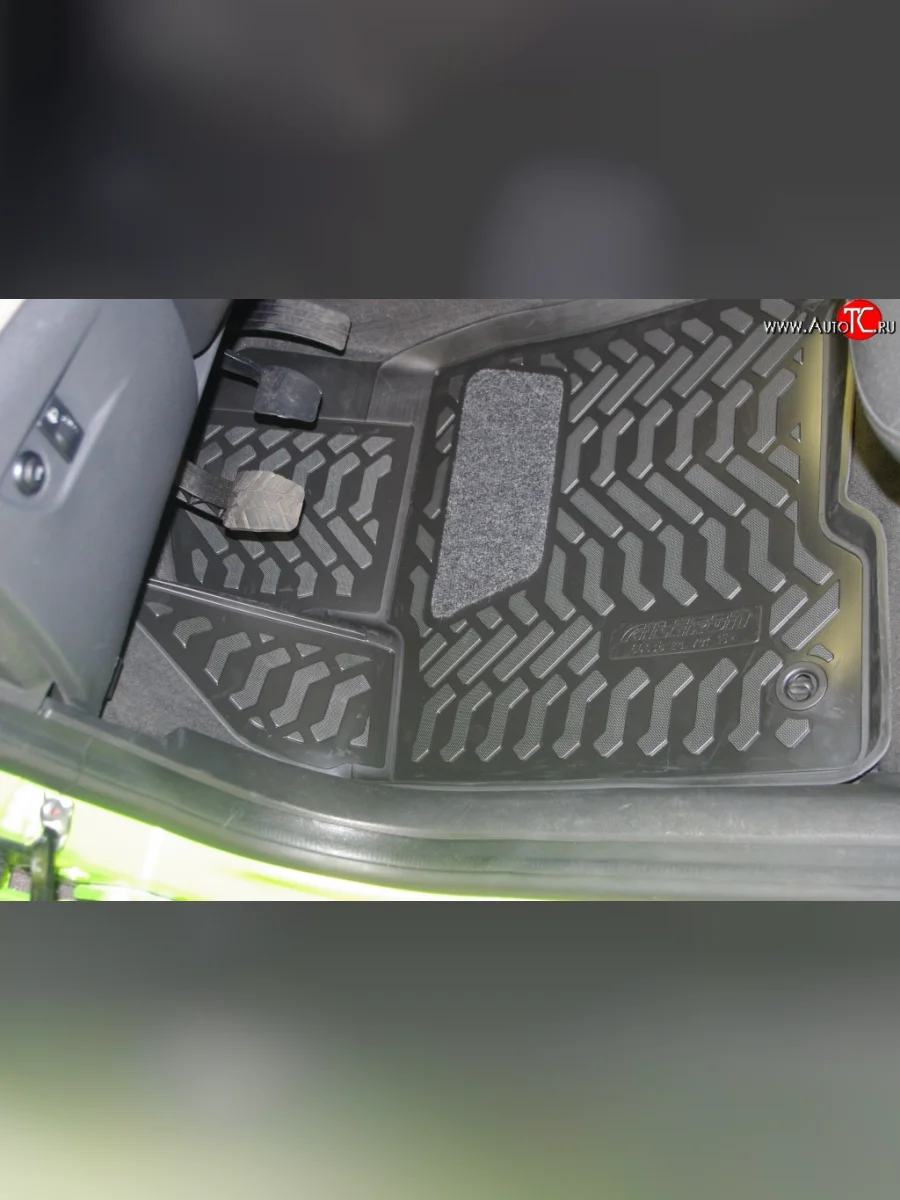 Комплект ковриков в салон Aileron 4 шт. (полиуретан, 3D с подпятником) Лада ВАЗ Веста 2180 седан дорестайлинг (2015-2023)  в Самаре Самарской области