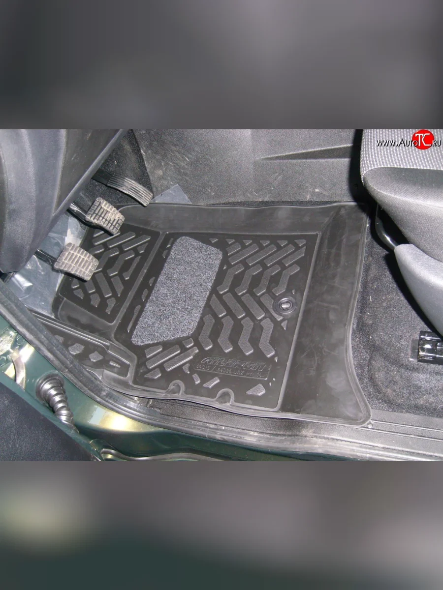 Комплект ковриков в салон Aileron 4 шт. (полиуретан, 3D с подпятником) Уаз Патриот 3163 5 дв. дорестайлинг (2005-2013)  с доставкой в г. Керчь