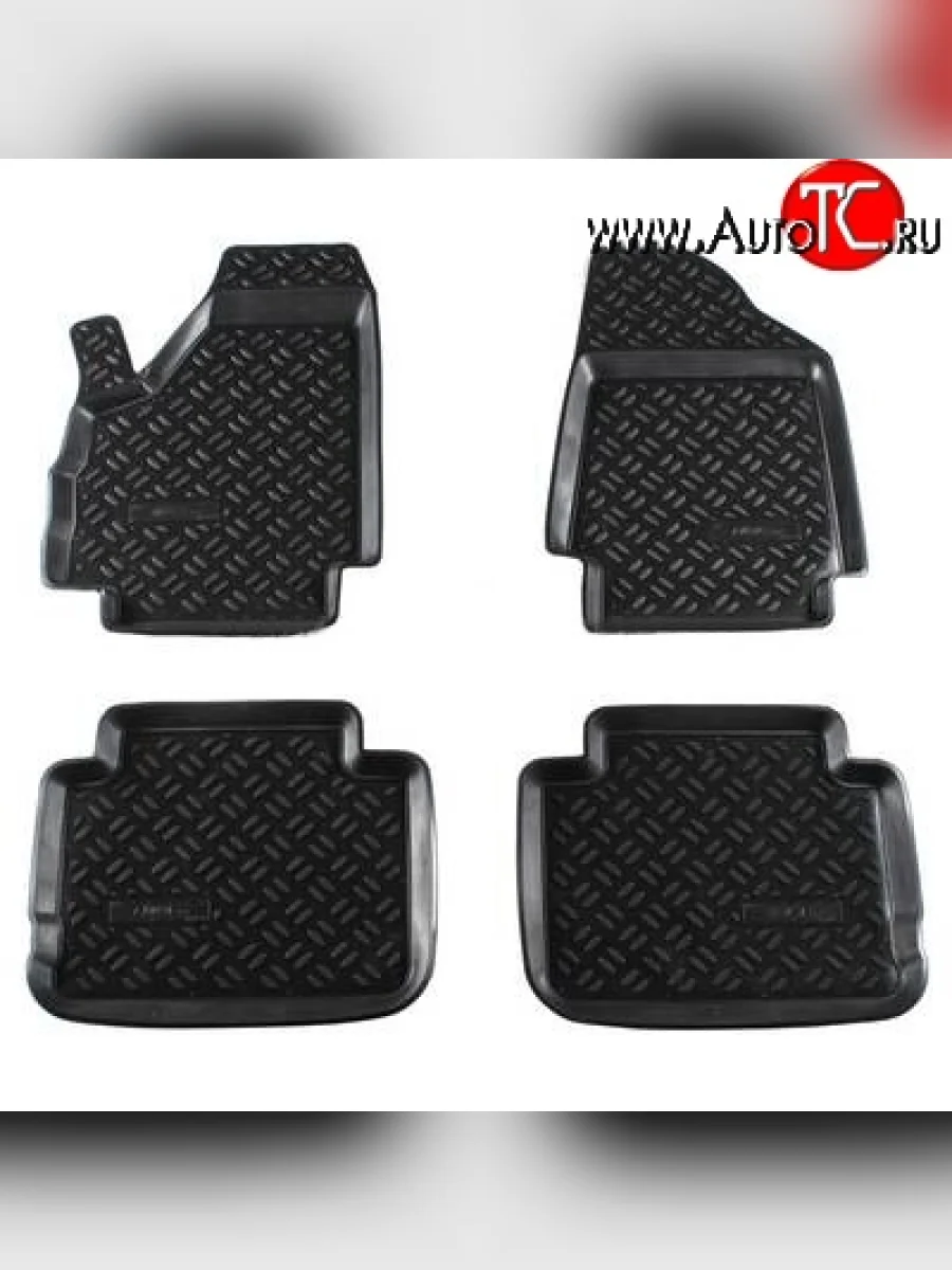Комплект ковриков в салон Aileron 4 шт. (полиуретан, 3D с подпятником) Лада ВАЗ нива 4х4 2121 3 дв. 1-ый рестайлинг (2019-2021)  с доставкой в г. Керчь