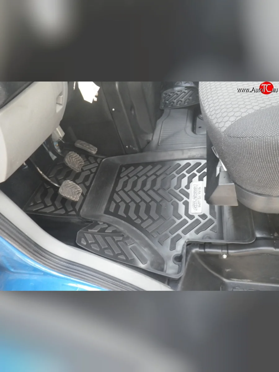 Комплект ковриков в салон (Валдай) Aileron 2 шт. (полиуретан, 1-й ряд)  ГАЗ Валдай (2004-2016) (3310)  в Керчи Республика Крым