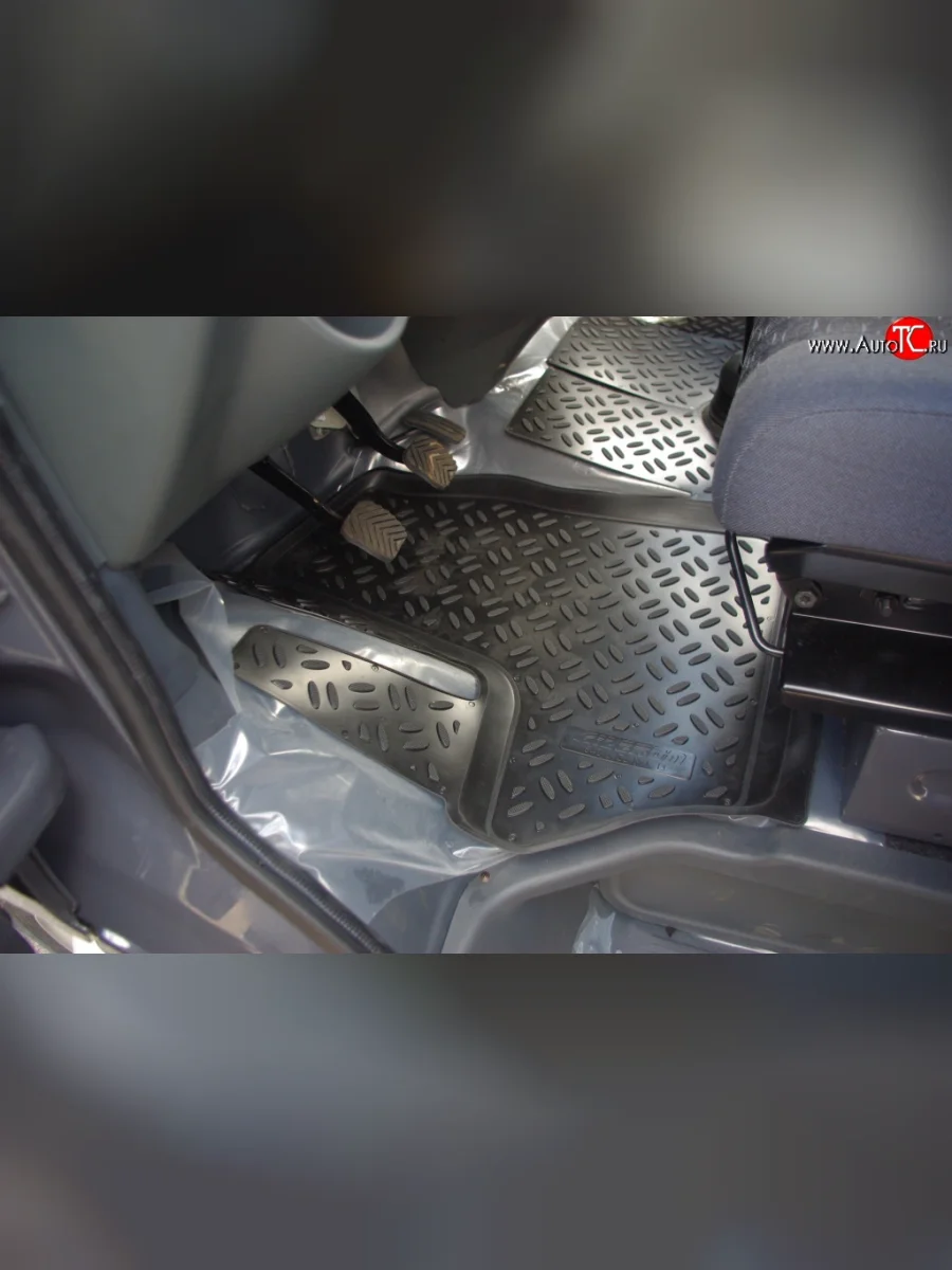 Комплект ковриков в салон Aileron 2 шт. (полиуретан, передние) ГАЗ ГАЗель Next A62,А65 автобус (2016-2025)  в Перми Пермском крае