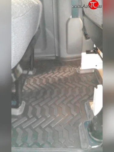 Комплект ковриков в салон Aileron 1 шт. (полиуретан, 2-й ряд) ГАЗ ГАЗель Next  A21,A22, С41, С42, Фермер (2014-2025)  шасси со сдвоенной 