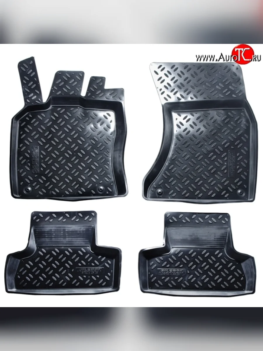 Комплект ковриков в салон Aileron 4 шт. (полиуретан) Audi Q5 8R дорестайлинг (2008-2012)  с доставкой в г. Керчь