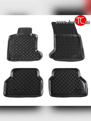 Комплект ковриков в салон Aileron 4 шт. (полиуретан) BMW 5 серия E60 седан дорестайлинг (2003-2007)