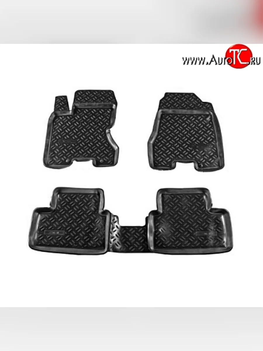 Комплект ковриков в салон Aileron 4 шт. (полиуретан) BMW X5 E70 рестайлинг (2010-2013)  в Самаре Самарской области