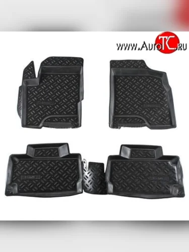 Комплект ковриков в салон Aileron 4 шт. (полиуретан) Chery Bonus (A13) лифтбэк (2011-2016)