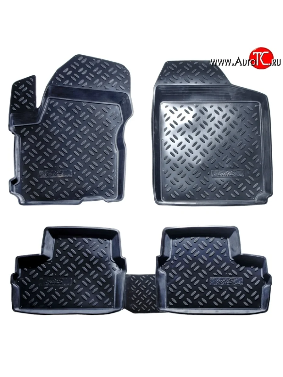 Комплект ковриков в салон Aileron 4 шт. (полиуретан) Chery Indis S18 (2011-2016)  в Керчи Республика Крым